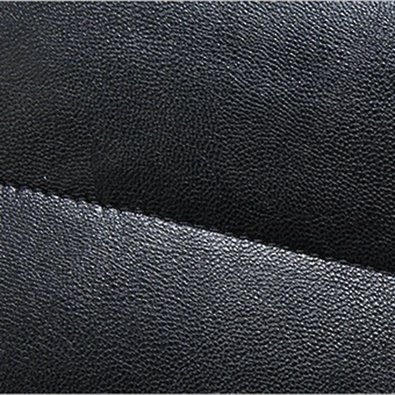 Мужские кожаные куртки с меховым воротником большие размеры деловая Черная