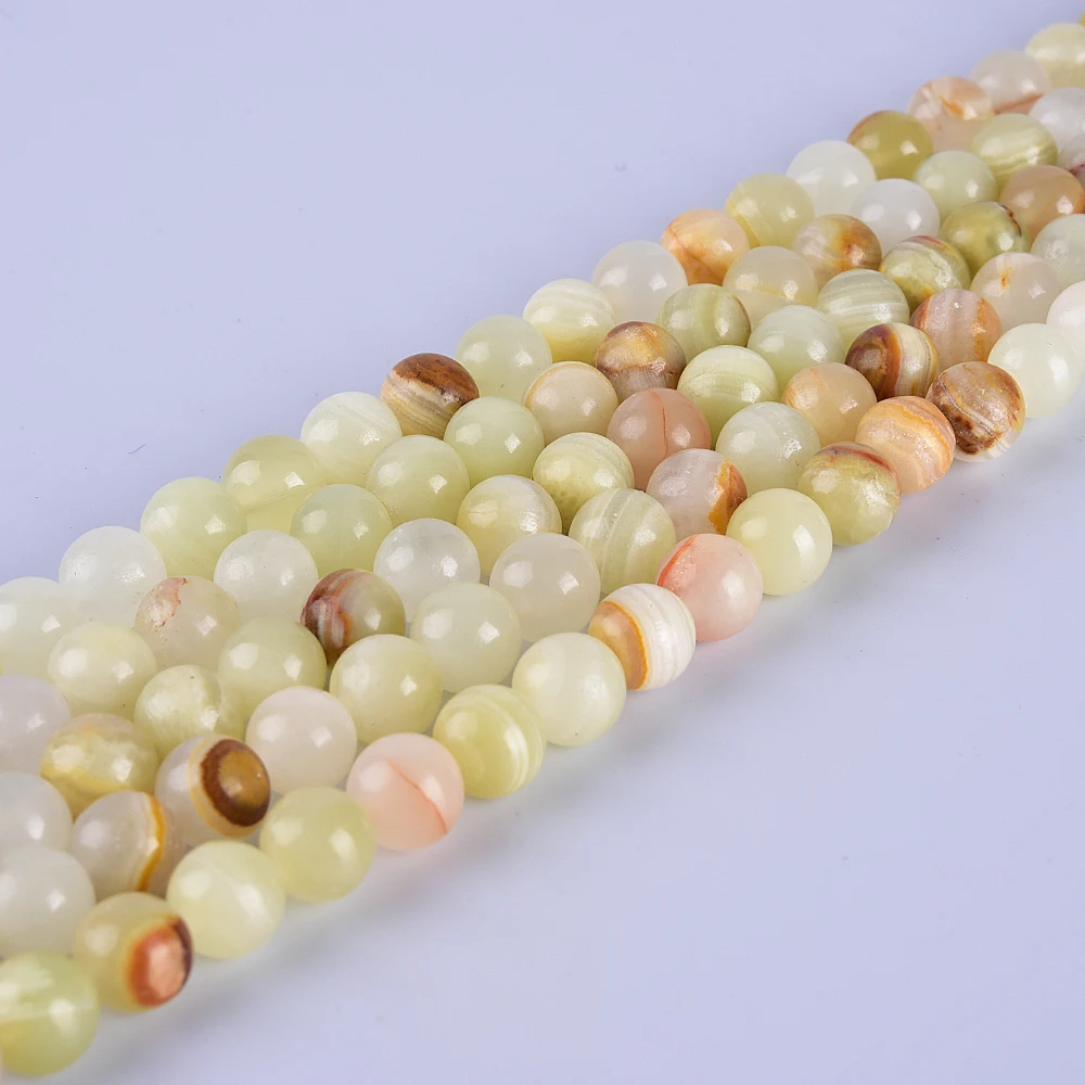 Круглые бусины Asingeloo незакрепленные из природного австралийского камня для