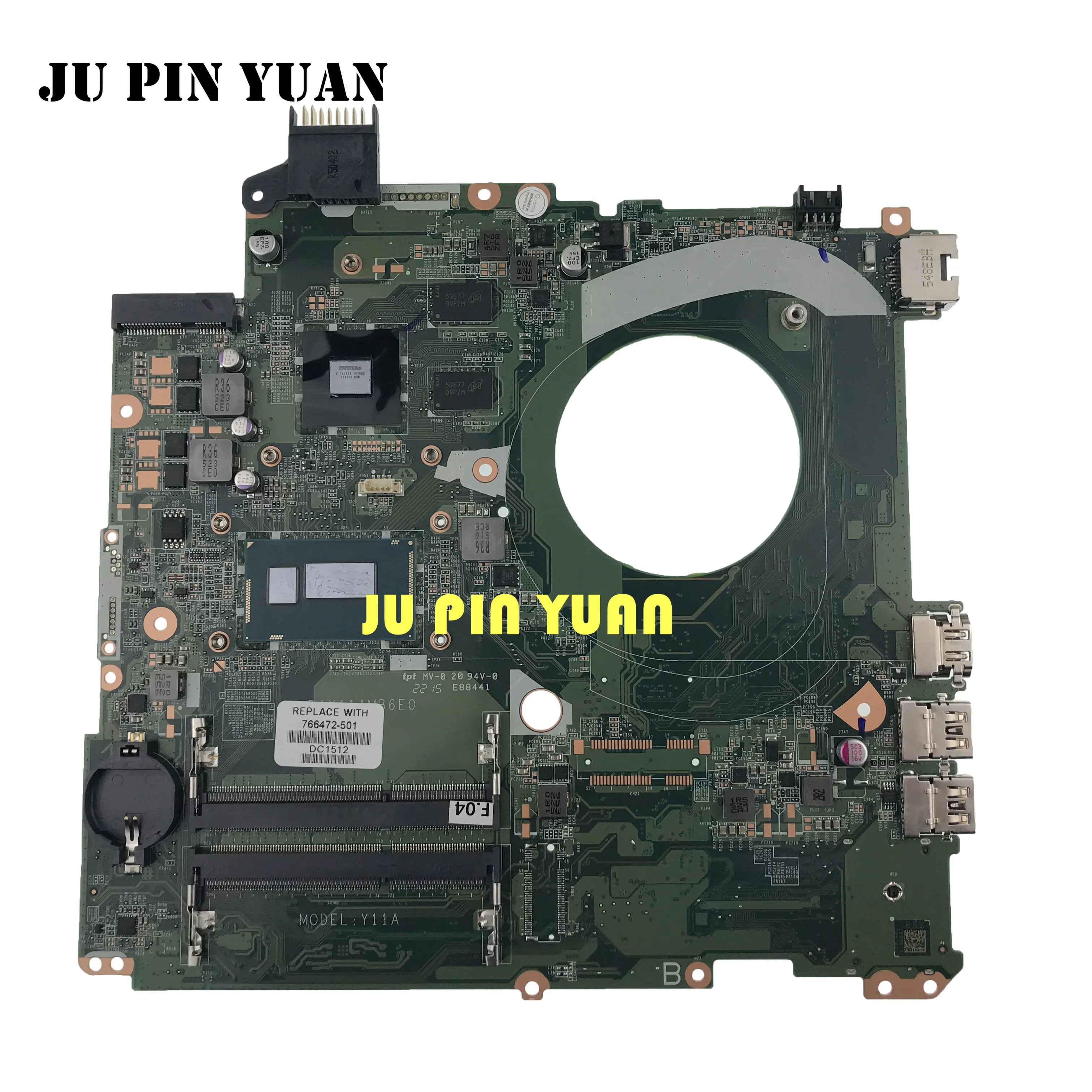 

Материнская плата для ноутбука HP Pavilion 15-P 766472-501 766472-001 DAY11AMB6E0 I7-4510U CPU 840M 2GB