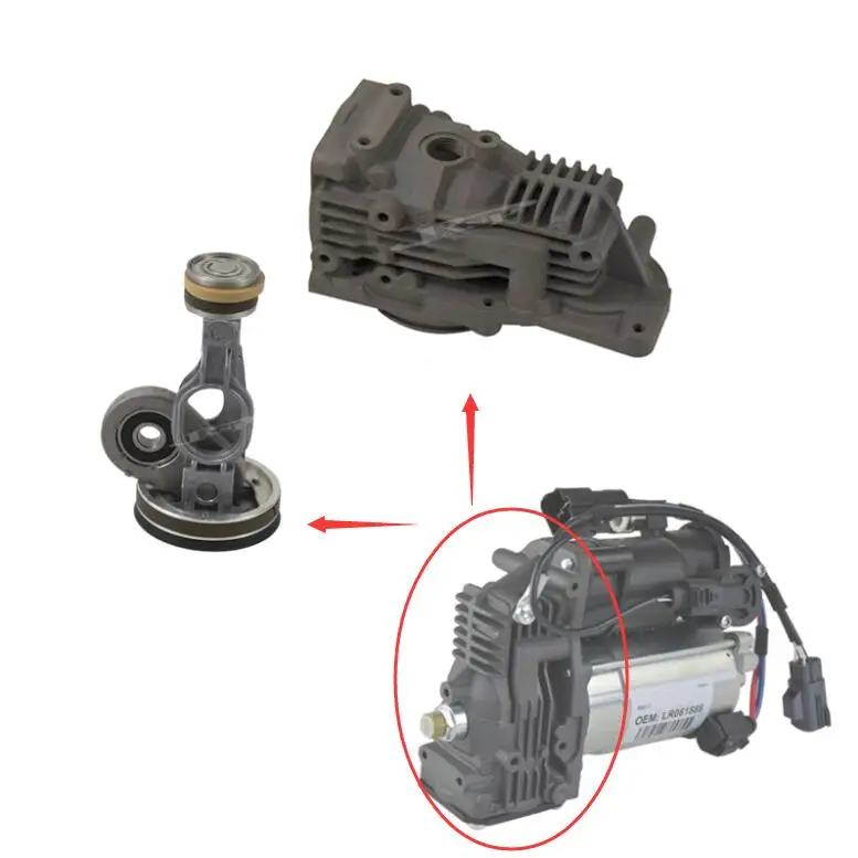 Воздушный компрессор насос для LAND ROVER LR3 LR4 Range Rover Sport головка цилиндра LR061888 LR045215 Комплект для подключения компрессора