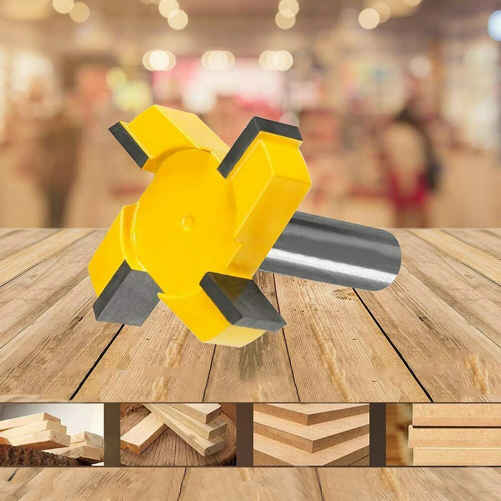 

4 Wings CNC Spoilboard Surfacing Router Bit 1/2 Inch Shank Carbide Tipped Tool