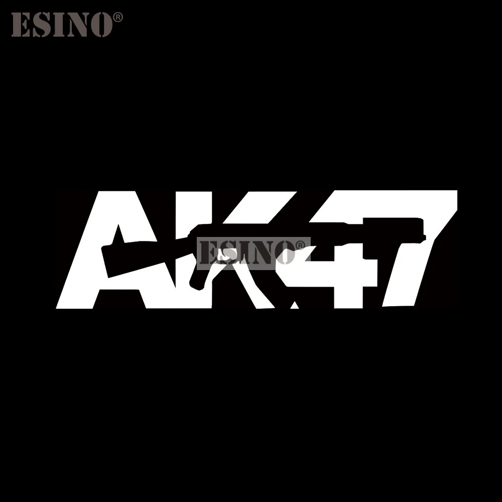 

Автомобильный Стайлинг, забавный пистолет AK47, стиль, водонепроницаемая виниловая наклейка, декоративная наклейка на корпус, ПВХ, 3D резьба, наклейка