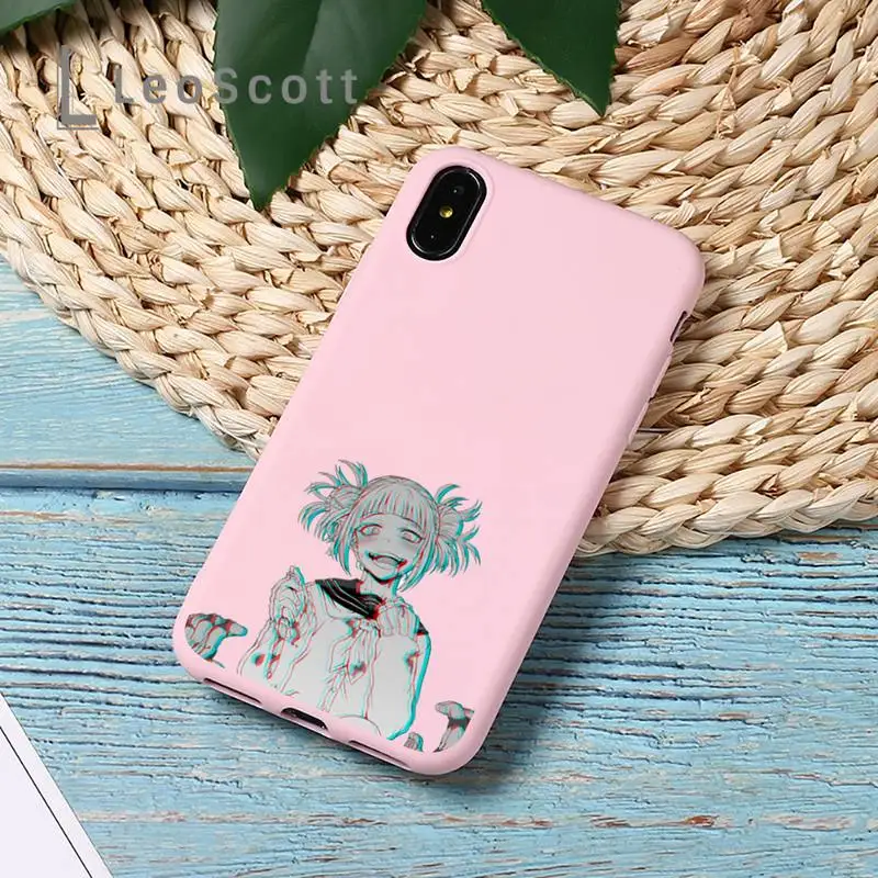 

Himiko Toga funny lovely cute Phone Case Candy Color for iPhone 11 12 mini pro XS MAX 8 7 6 6S Plus X 5S SE 2020 XR