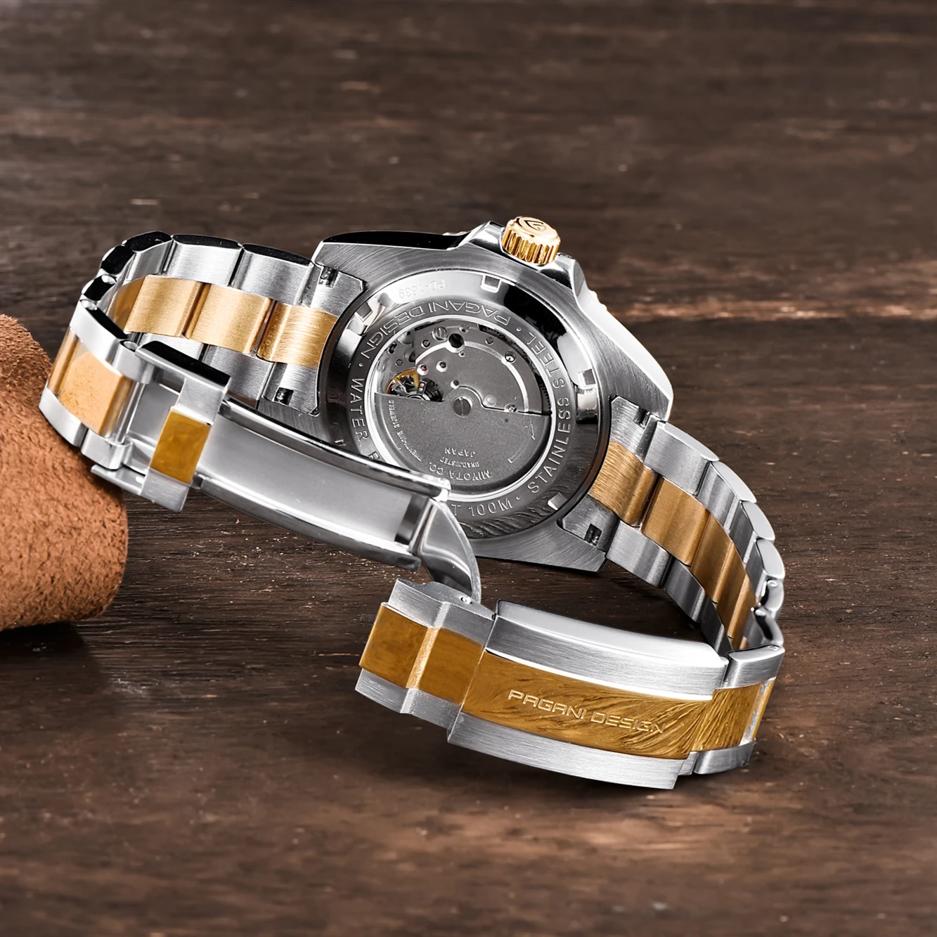 

PAGANI DESIGN Top Brand Luxury Watches divers watch waterproof Sport Wrist Watch Men Calendar Gold Watches reloj hombre PD-1639