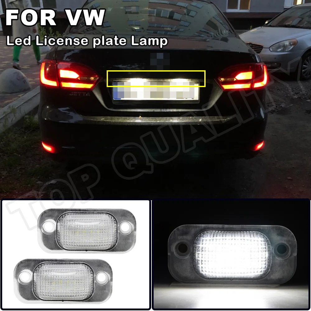 2 шт. светодиодный номерной знак светильник для Фольксваген Гольф II Mk2 1983 1992 Jetta 1984