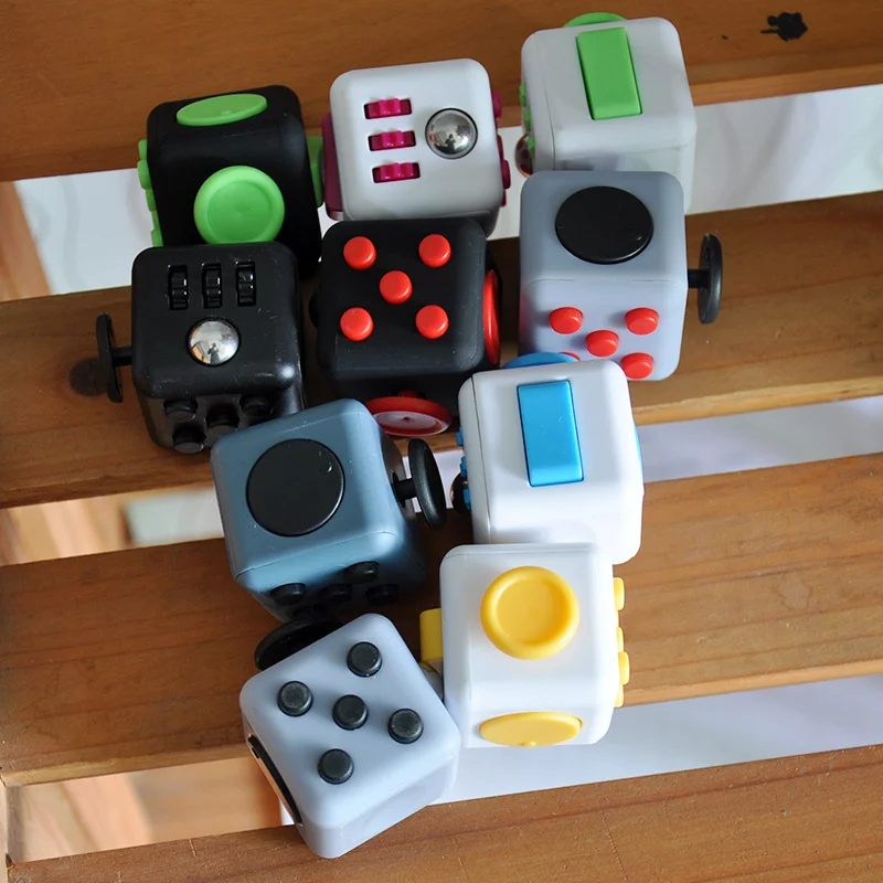 

ZK20 Traditional Antistress Toy Gyro Adult Cube Toy Vinyl Desk Finger Toys Squeeze Fun Stress Reliever Antistress Toy