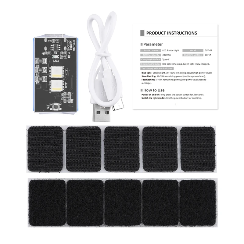 Дрон анти-столкновения мерцающий светильник ночное F Led 3 цвета 10 Режимы мигания