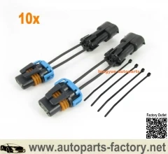 

Longyue 10set Fog Light / Lamp Converters H11 To H10 Bulb - Set Gt Bumper For 2005-2012 V6 Mustang
