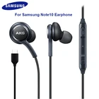 Оригинальные наушники Samsung Galaxy Note 10 + Type C, проводные наушники-вкладыши с микрофоном и регулировкой громкости, эргономичная гарнитура для A90, A80, A60, A8S, Huawei P30
