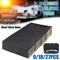 30x50cm 8mm car sound proofing mats anti noise deadening firewall pad engine cover sound heat insulation cotton