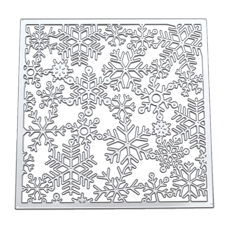 

Прямоугольные снежинки, металлические Вырубные штампы, фотоальбом, бумажная карта, шаблон, форма, тиснение, крафтовое украшение