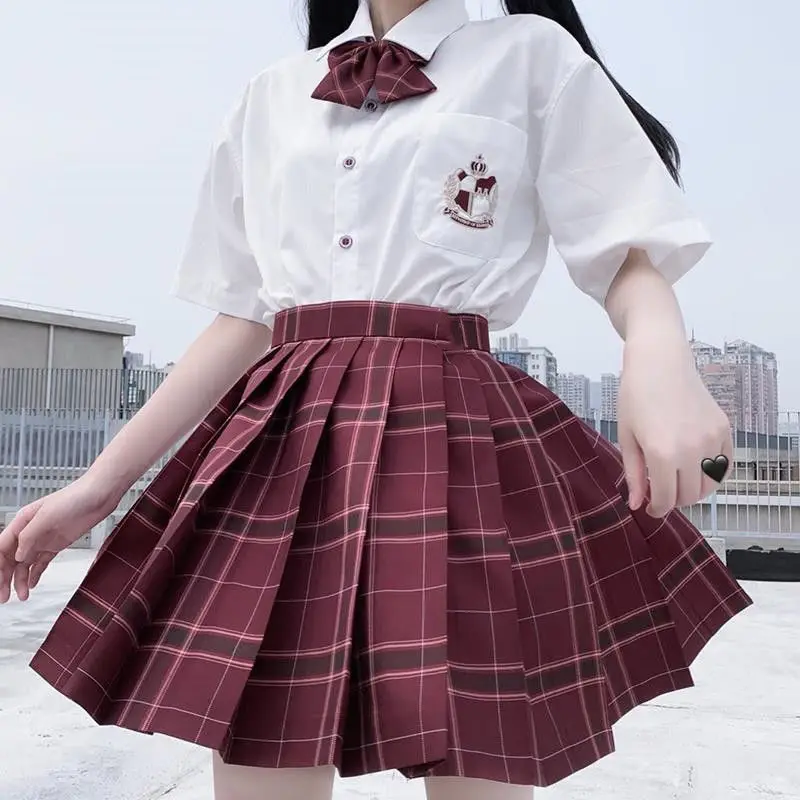 

2020 women summer high waist pleated plaid skirt korea harajuku japanese school girls dance cute sexy mini a-line skirts cosplay
