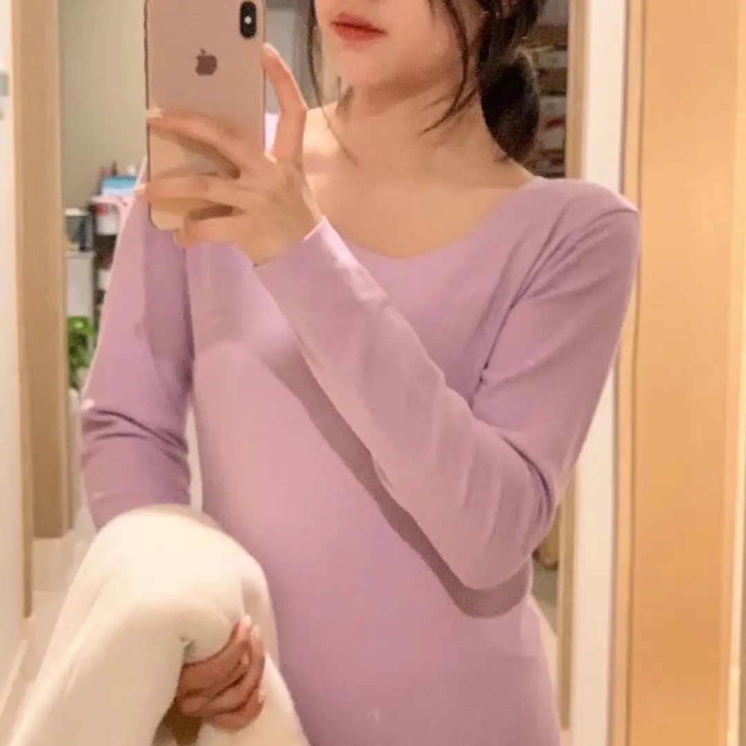 Зимнее теплое модное бархатное женское нижнее белье комплект бесшовной одежды