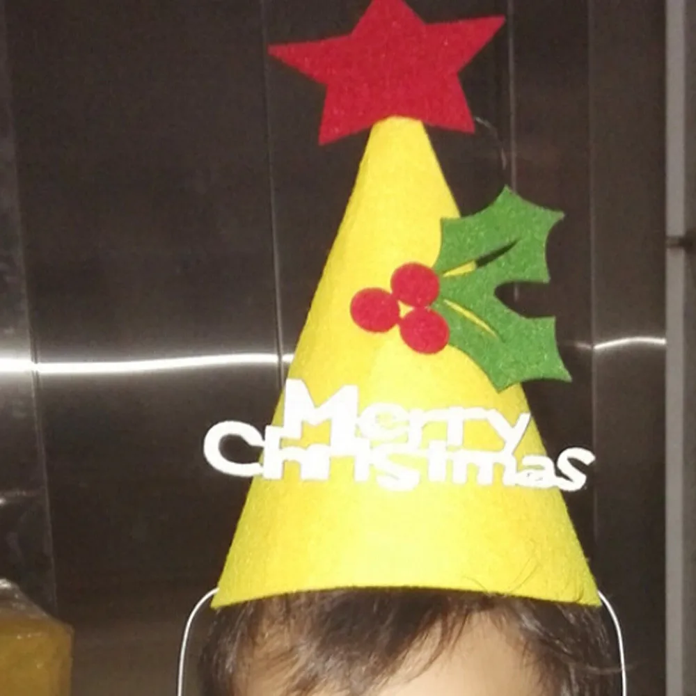 Рождественские игрушки украшение унисекс сделай сам Рождественский Санта шляпа