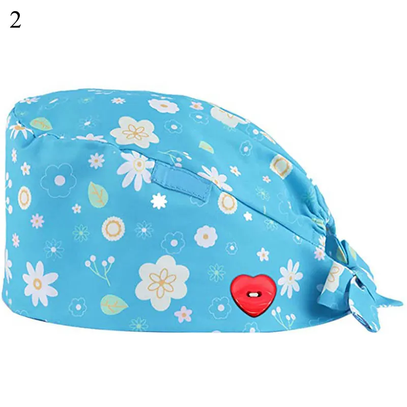 1 шт. НОВАЯ шапка для медсестры шапки хирургические с цветочным узором