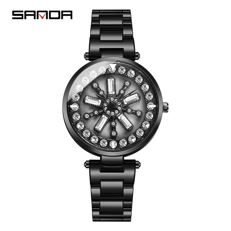 Лучший бренд счастливая фотография вращающиеся цветы Алмазный циферблат