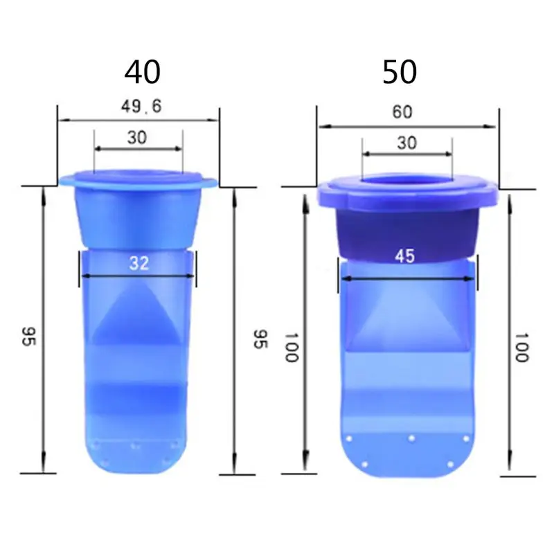 

1Set 40/50 Tube Odor-proof Floor Leak Silicone Core Sewer Water Pipe Draininner