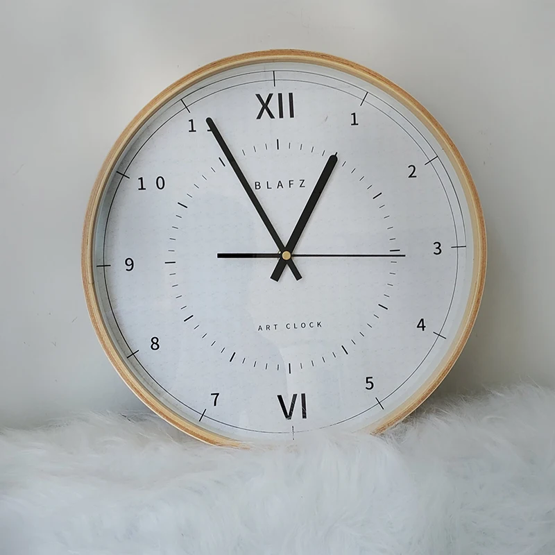 Круглые Стеклянные Настенные Часы Простой Современный дизайн ультра тихие