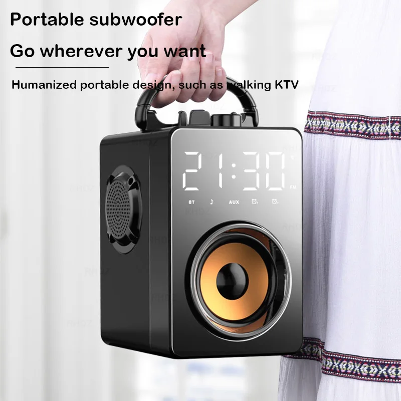 Беспроводные bluetooth колонки parlante HiFi стерео сабвуфер с усиленными басами