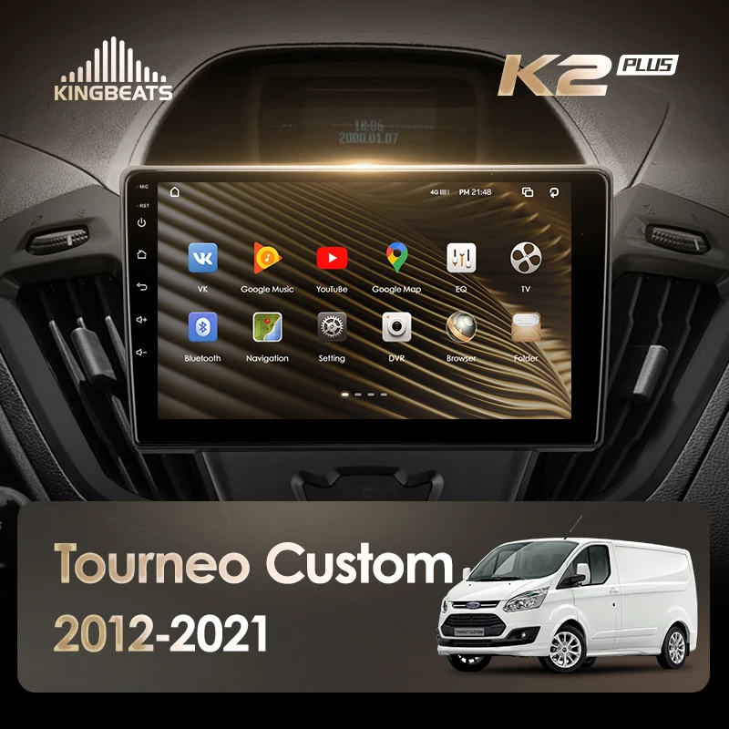 KingBeats штатное головное устройство For Ford Tourneo Custom I Transit 2012 - 2021 GPS Android автомагнитола