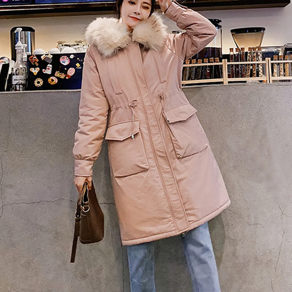 Новая мода 2019 с капюшоном Черная Женская Осенняя куртка пальто шерстяная