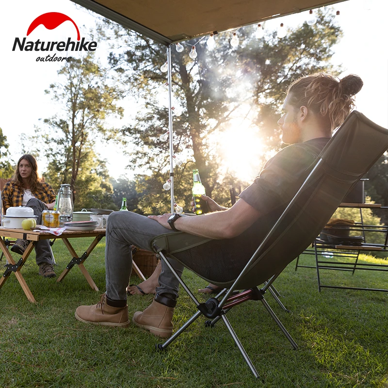 Naturehike YL08 Folding Moon Chair Compact Leisure Backrest Portable 600D Wear Resistant Fishing for Camping Travel |