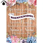 Allenjoy Свадебные юбилейный фон дерево Романтический изготовленные на заказ с изображением бабочки цветка Святое Причастие вечерние фотография фотосессия баннер