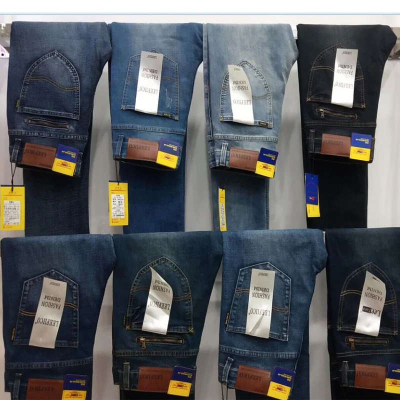 Весна-Осень 2021 мужские Стрейчевые прямые джинсы джинсовые брюки брендовые новые