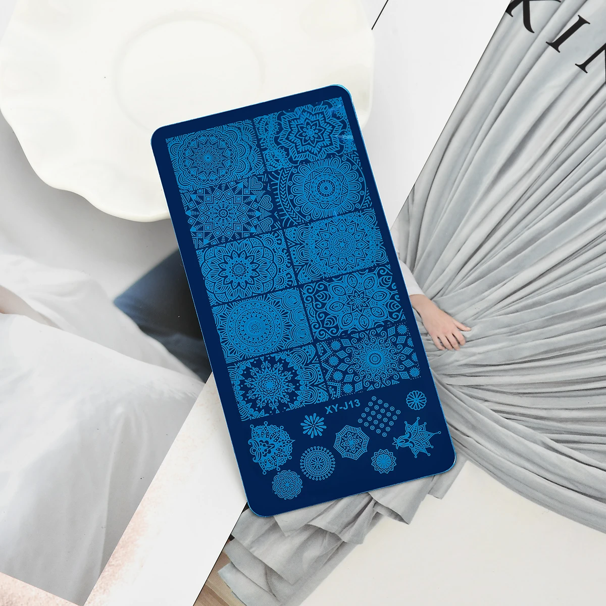 Мандаловая пластина для ногтевого дизайна 1 шт. штамповки Пейсли дамасская