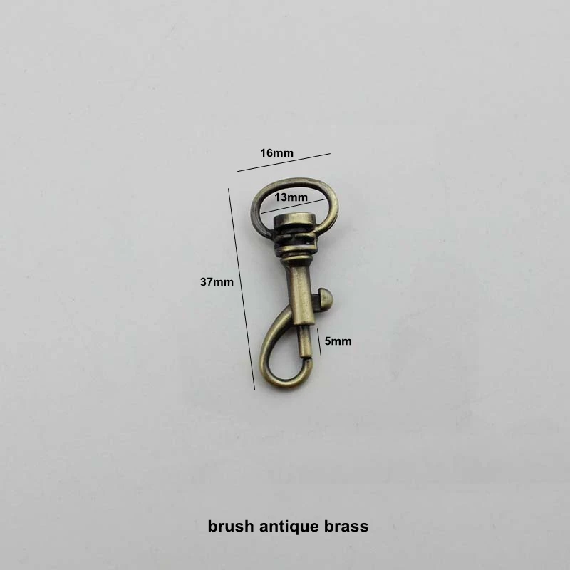 50 шт. 37*16 мм крепкие поворотные зажимы для собак поводок поворотный крючок Snaphook