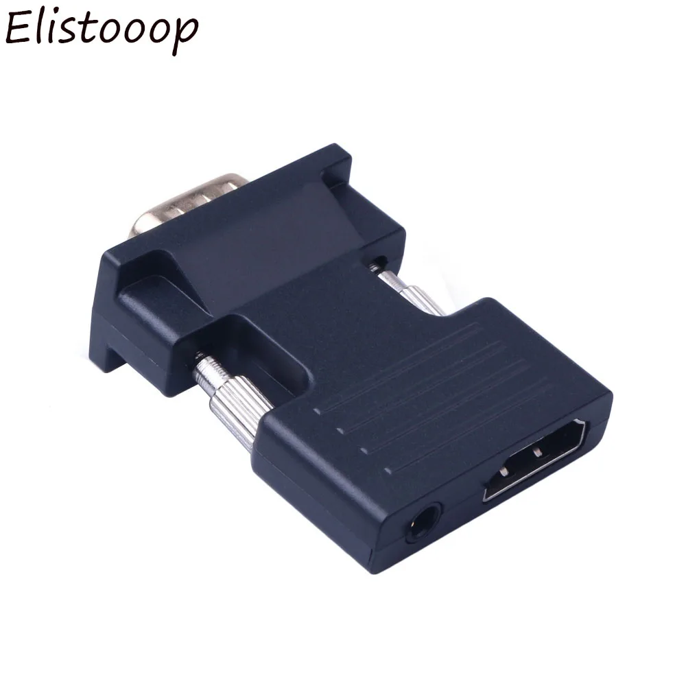Новый HDMI-совместимый с VGA конвертер Мама-папа аудиоадаптером поддержка 1080P