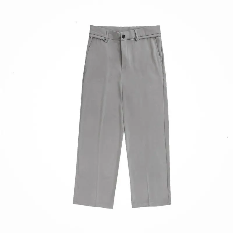 

PR Men's Casual Oversize Pants Man Thin Straight Pants 2021 Fashion Man Solid Color Trousers Male Pants Clothing