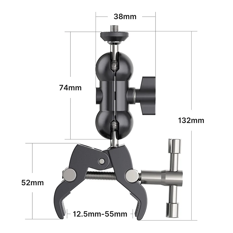 UURig R060 R094 R093 Супер зажим с 1/4 &quot3/8&quot винтовым креплением адаптер для DSLR камеры