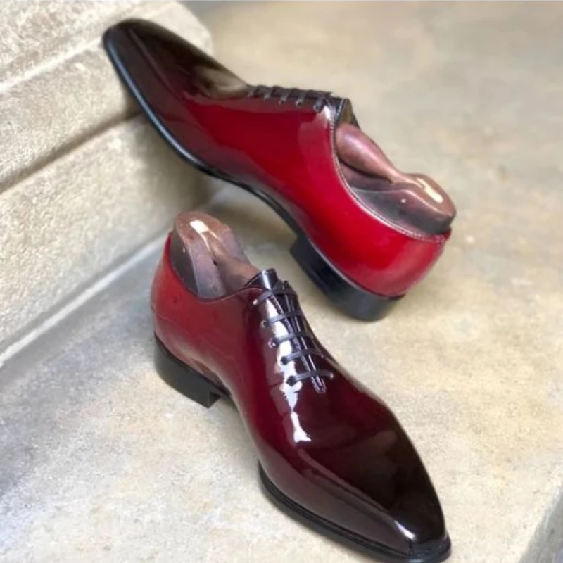 

2021 New Men Senior Red Monk Shoes Pu Material Elegant Atmosphere Versatile Fashion ClassicShallow Slip-On Men's Shoes 8KH159