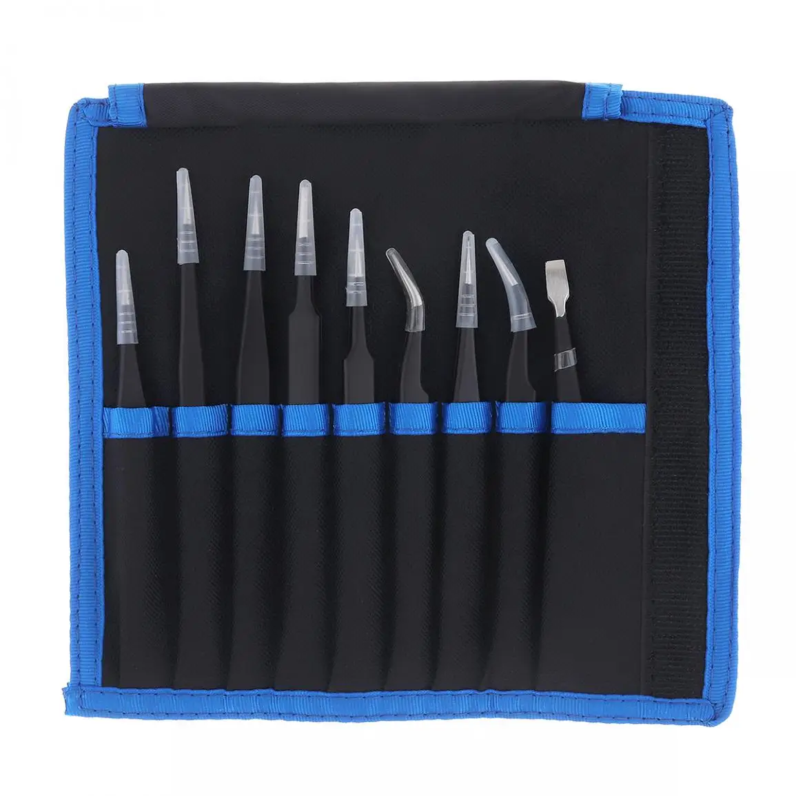 9 шт. прецизионные электронные пинцеты антистатические из нержавеющей стали ESD