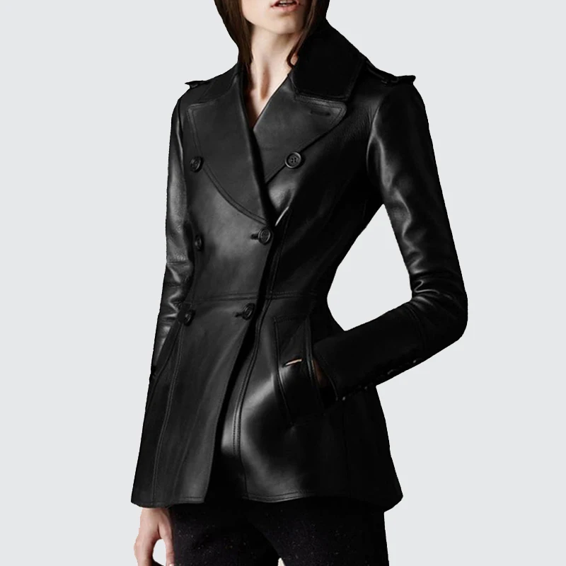 Уличная одежда натуральная кожа куртка 100% овчина пальто для женщин весна осень