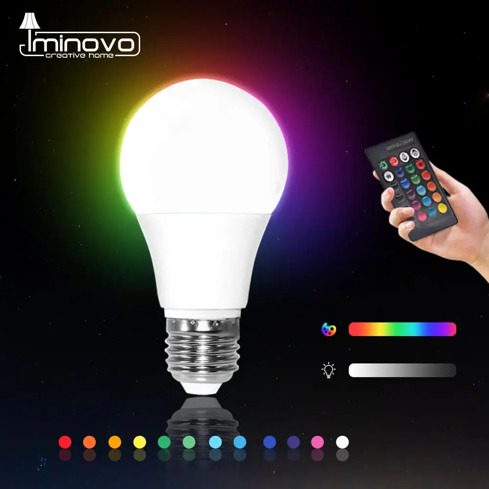 Светодиодный RGB светильник RGBW RGBWW E27 5 Вт 10 15 точечный с дистанционным управлением