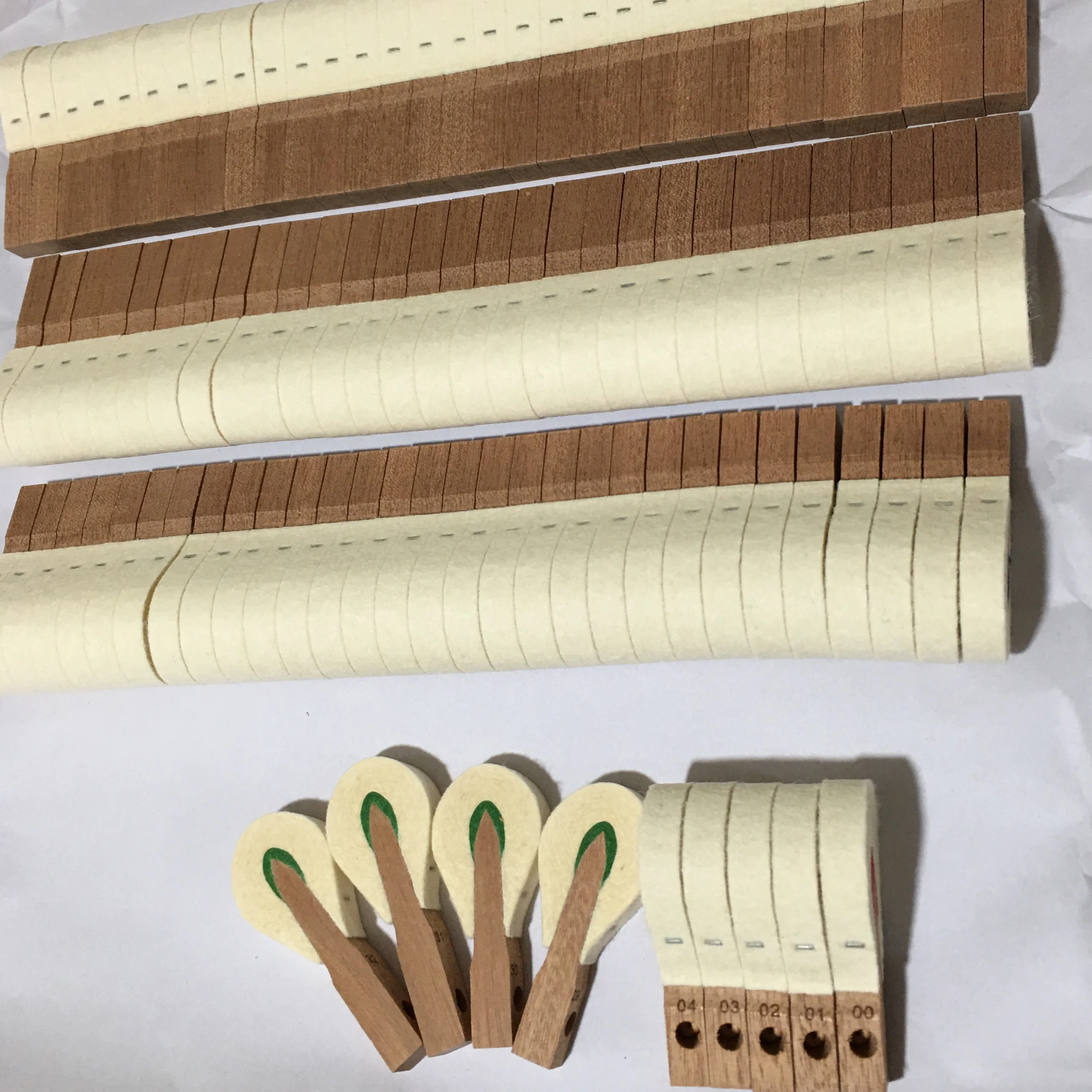 1set Piano accessories, piano hammer hammer China made wool felt Germany technology redwood green core