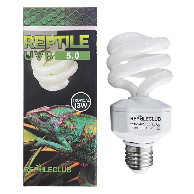 

BENE Energy Saving Lamps UVB Bulb,Spiral Compact 13 Watts UVB 5.0 Reptile Light Bulb Fit for Desert Type Reptile/Snake/Lizard