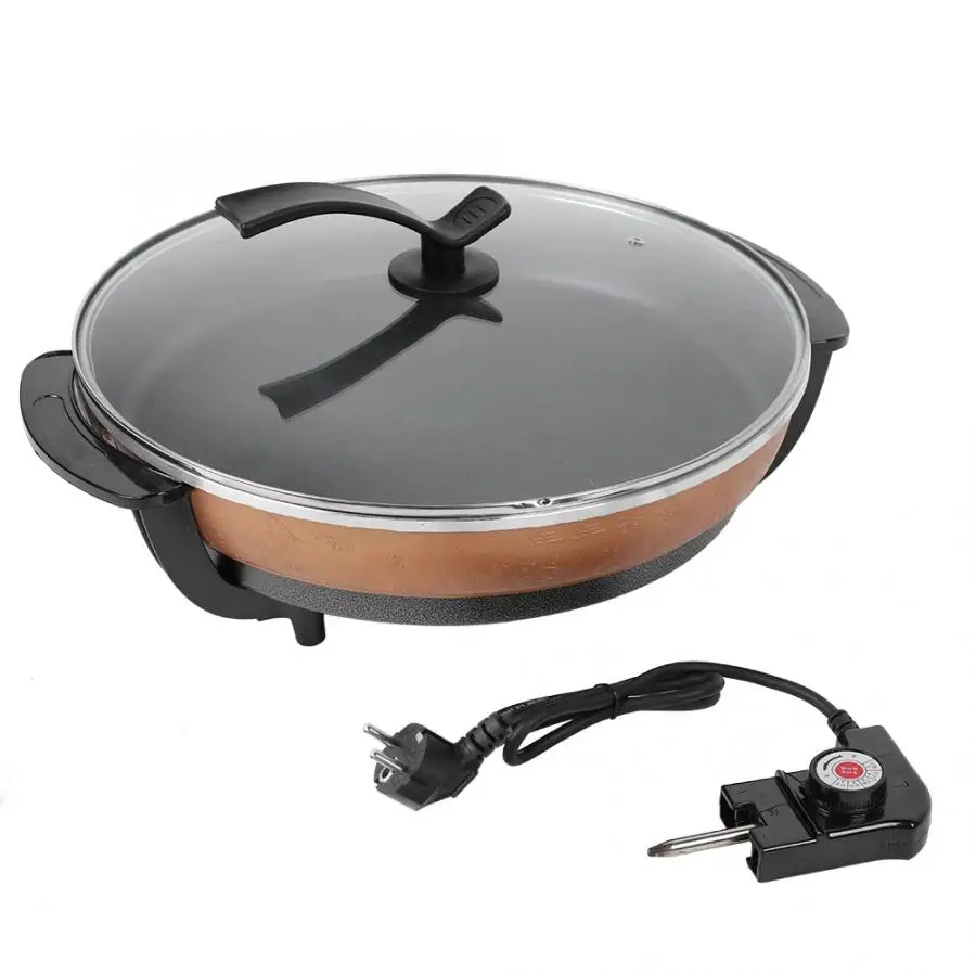 1500 Вт 220 В сковорода для пиццы многофункциональная антипригарная электрическая