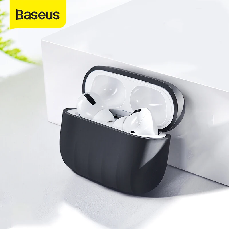 Нескользящий чехол Baseus для Airpods Pro силиконовый беспроводных Bluetooth наушников Apple 3