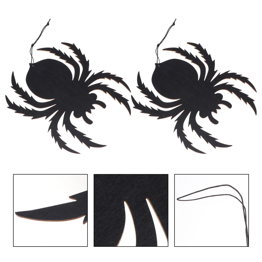 

2 шт фестиваль дома висит Настенный декор деревянный паук кулон вечерние орнамент