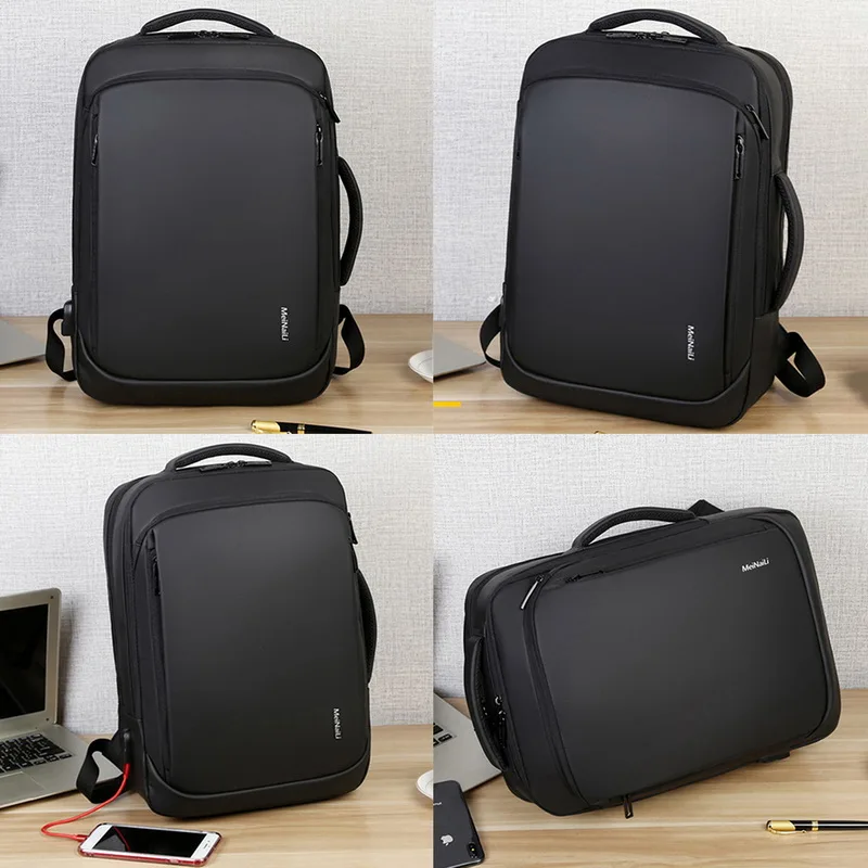 15,6 дюймов рюкзаки для ноутбука мужские рюкзаки бизнес ноутбук Mochila водонепроницаемый рюкзак usb зарядка сумки дорожные сумки