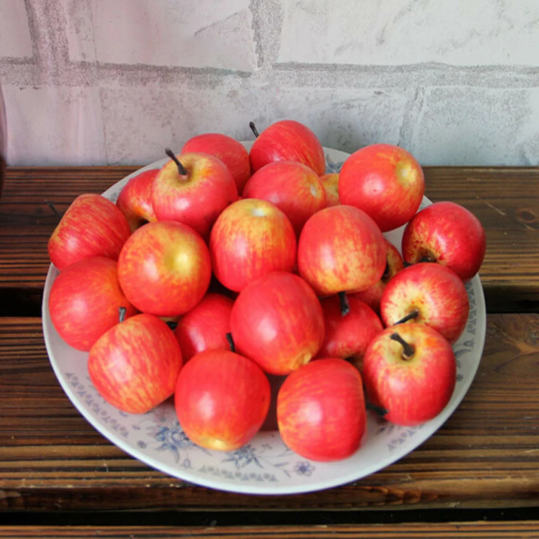 

10PCS Mini Artificial Apples Simulation Small Apples Foam Plastic Fake Artificial Fruit Model Festive Party Supplies Home Decor