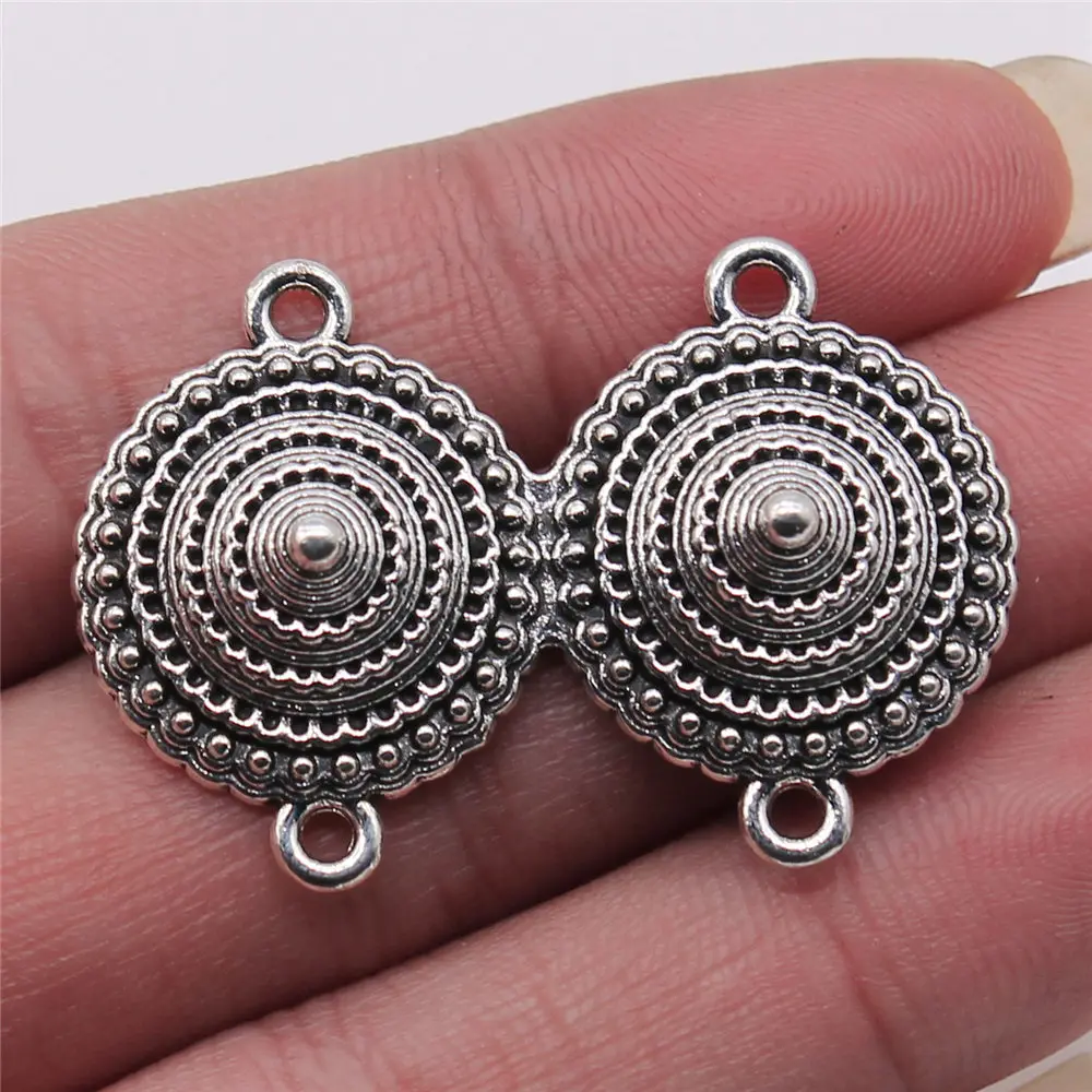 

Bulk Charms Pendants 1pcs 4-hole Body Chain Connector Connectors bracelet charms for jewelry making 28x41mm