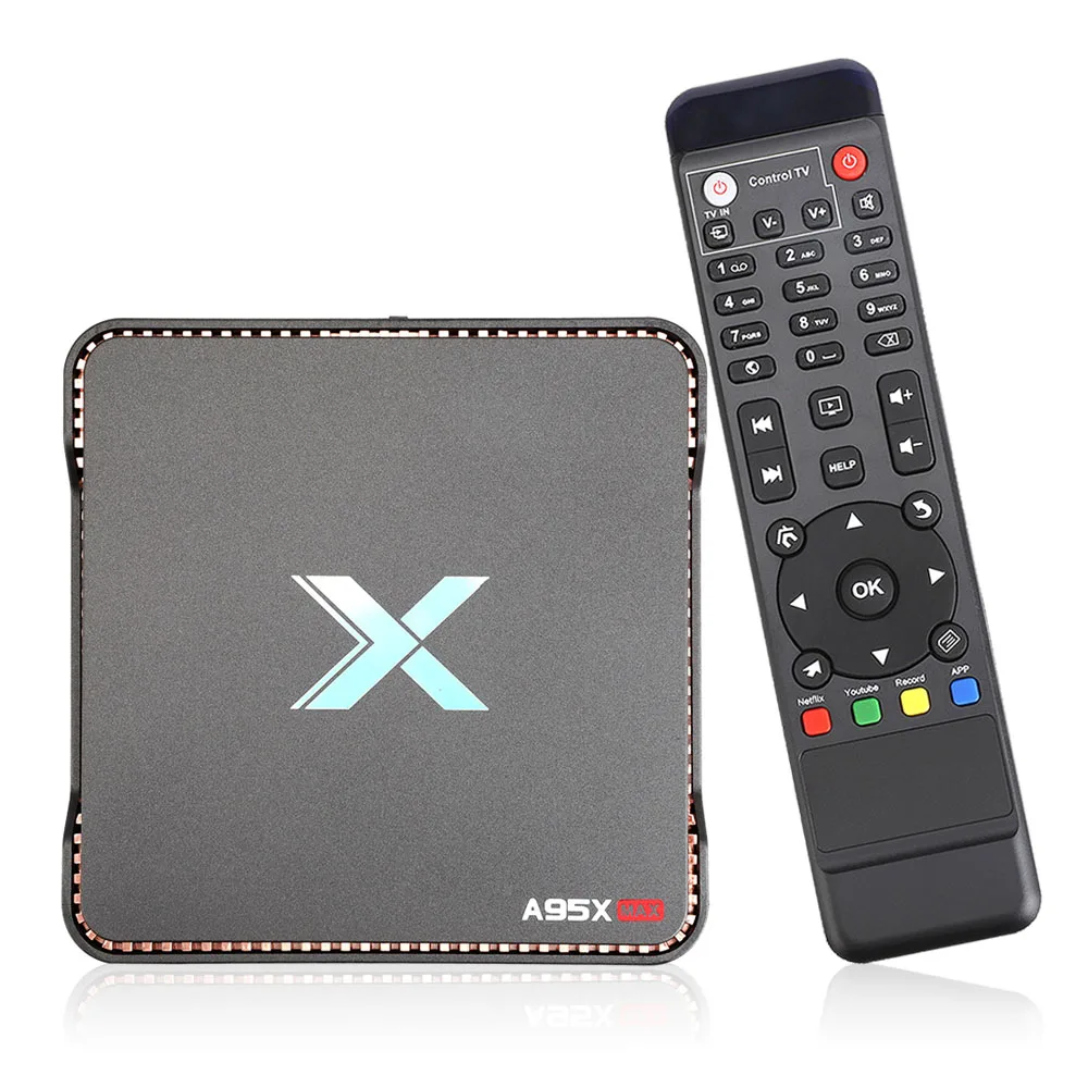 Android tv Box A95X MAX 4G 64GB 8 1 Amlogic S905X2 2 & 5G Dual Wifi BT 4 1000M медиаплеер Top Smart | Электроника