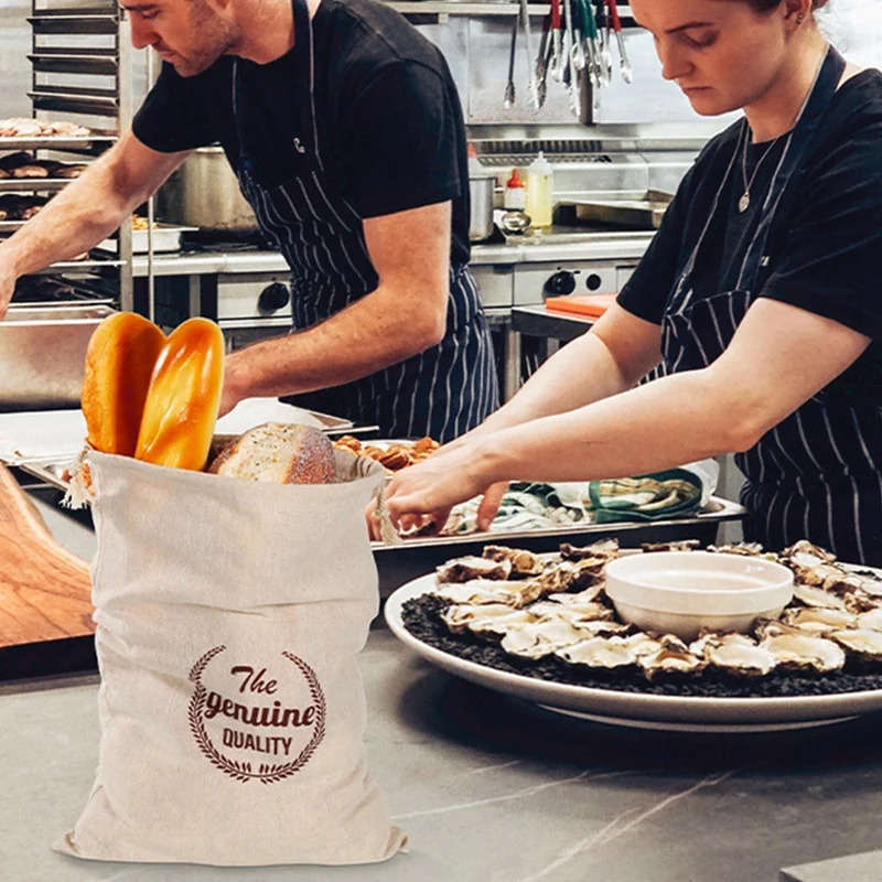 Комплект из 3 предметов постельного белья пакеты для хлеба многоразовые Еда