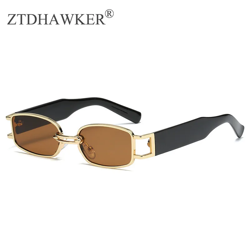 Новинка 2022 маленькая оправа модные женские солнцезащитные очки металлические