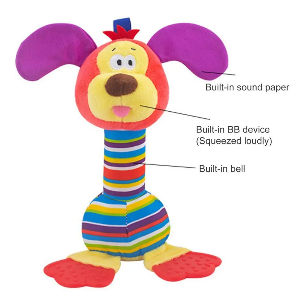 

Мягкая игрушка яркого цвета, практичная детская мягкая игрушка-Зверюшка с пищами, мягкая кукла для дома