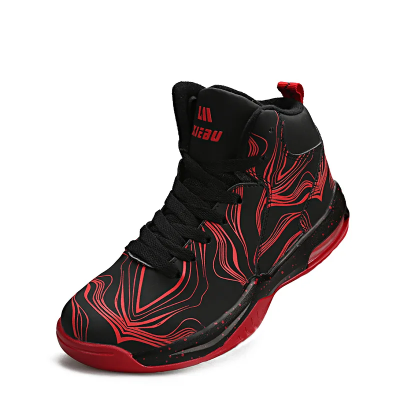 Jordan shoes high help couple night light basketball shoes shock-absorbing anti-slip wear-resistant combat boots sneakers